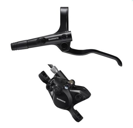 Shimano BR-MT200 /BL-MT200 bled brake lever/post mount calliper inc' hose click to zoom image