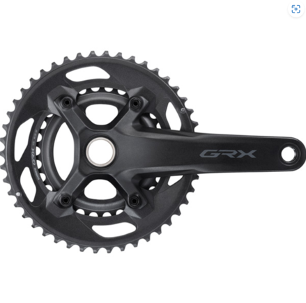 Shimano FC-RX600 GRX chainset 46/30T, double, 10-speed, 2-piece design click to zoom image