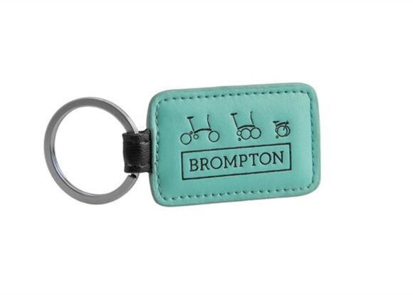 Brompton Logo Key Ring Turkish Green click to zoom image